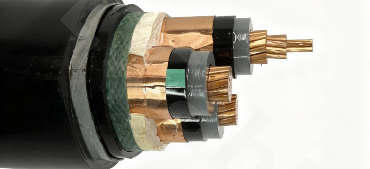 Cu/XLPE/CTS/STA/PVC (Medium Voltage 8.7/15kV 3×120mm²)