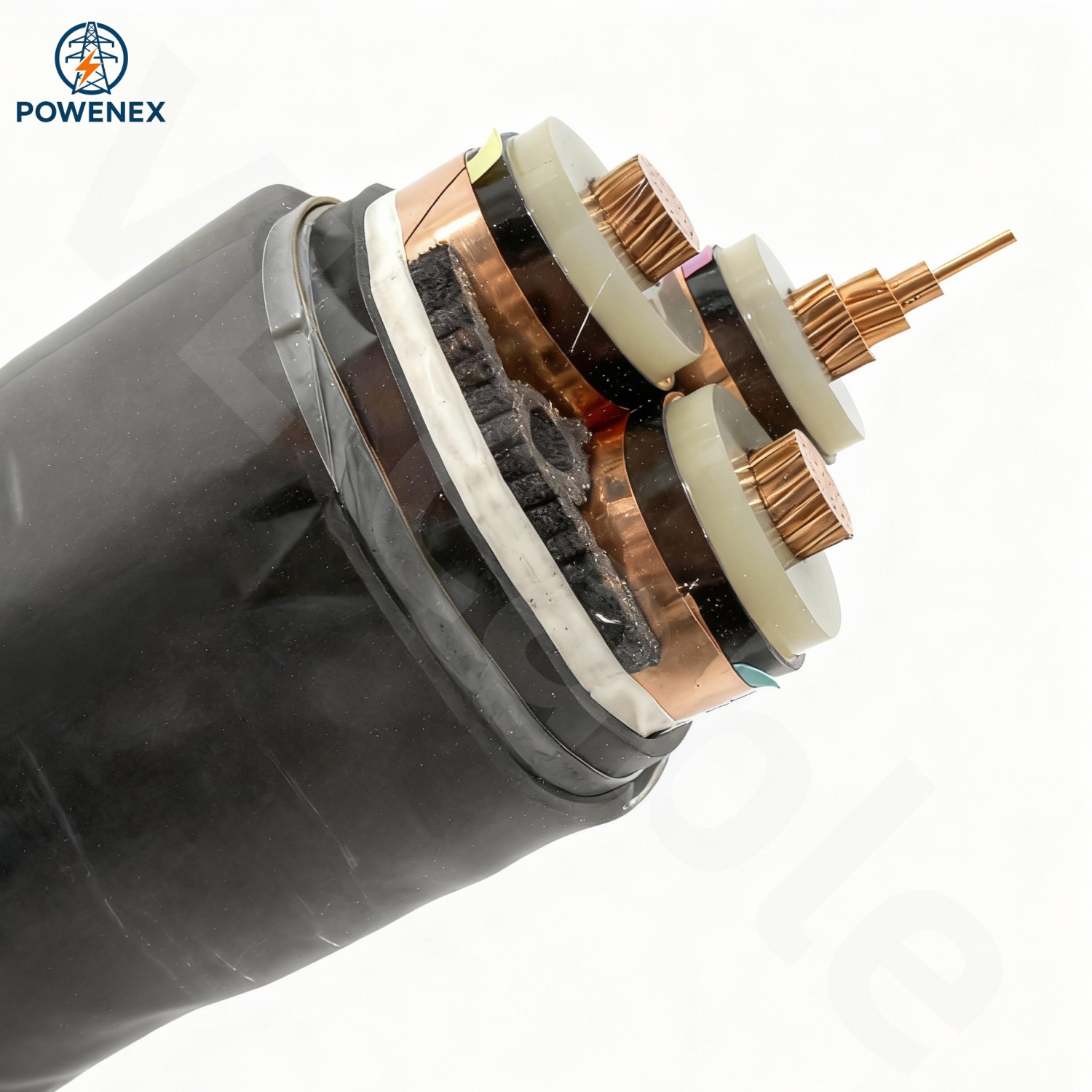 Cu/XLPE/SC/CTS/PVC/STA/PVC (High-Voltage 26/35kV 3×185mm²)