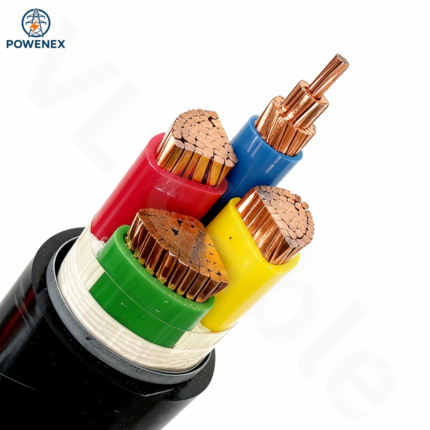 Al/PVC/PVC Power Cable (0.6/1kV 3×120+1×70mm²) International Standard: IEC 60502-1