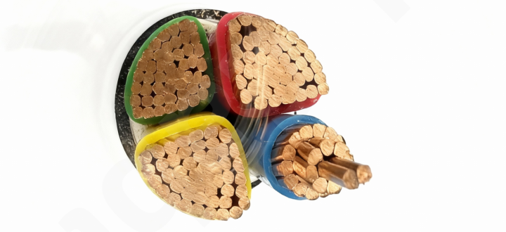 Al/PVC/PVC Power Cable (0.6/1kV 3×120+1×70mm²) International Standard: IEC 60502-1