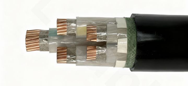 Cu/XLPE/PVC (0.6/1kV 4×185+1×95mm²)